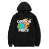 Unisex Connor Price Letters Hoodie Sweatshirt Printed Streetwear Hoodies for Couples Men Women