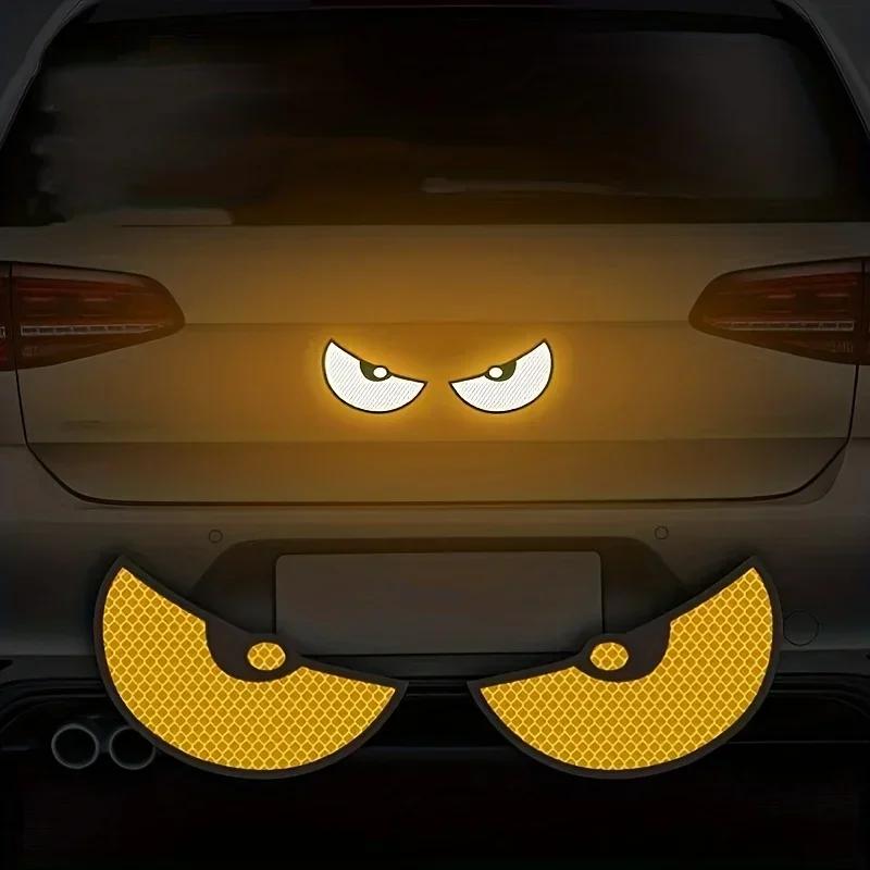 Motorcycle Reflective Car Stickers Improve Your Vehicle's Visibility and Safety with Devil Eye Stickers