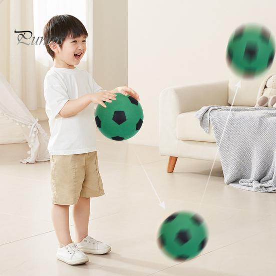 Soft Touch Silent Football Indoor Training Ball Elastic Playtime Foam Soccer Long-lasting Quiet Sports Gear for Children Safe Equipment For Kids