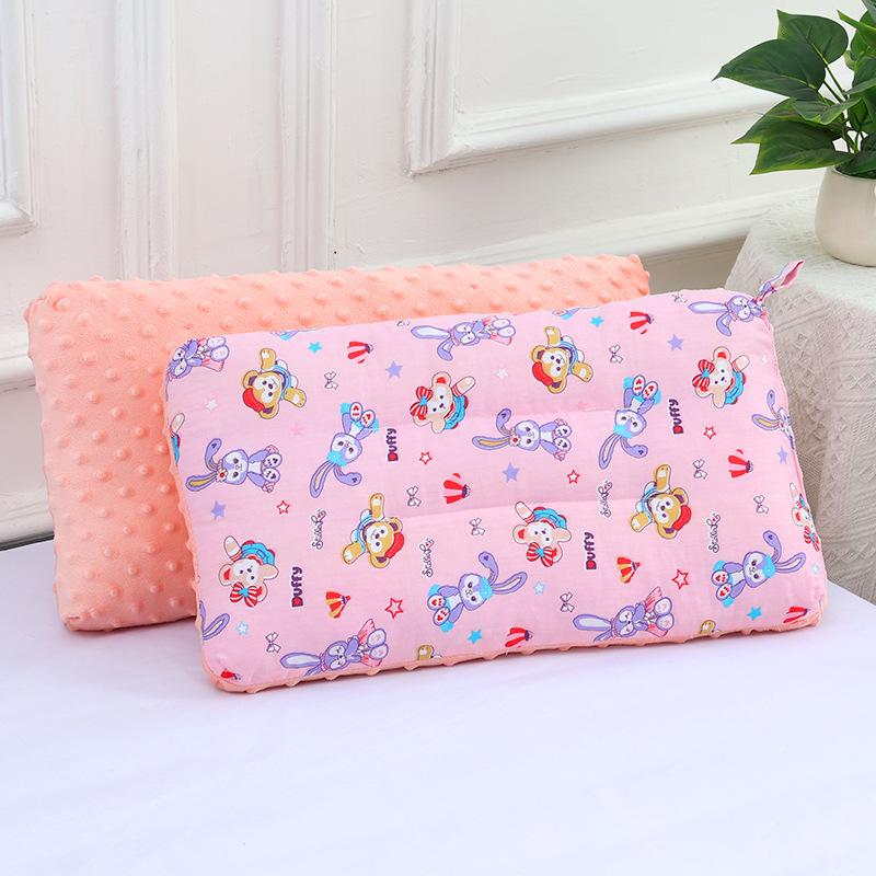 Children Infants Baby Cartoon Pure Cotton Doudou Velvet Sleep Pillow Kindergarten Washable Cervical Vertebra Protect Kids Pillow