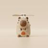 Cute Character Portable Bladeless Neck-Hanging Fan Cartoon Capybara Small Fan Outdoor Usb Charging Fan Students Summer Gifts