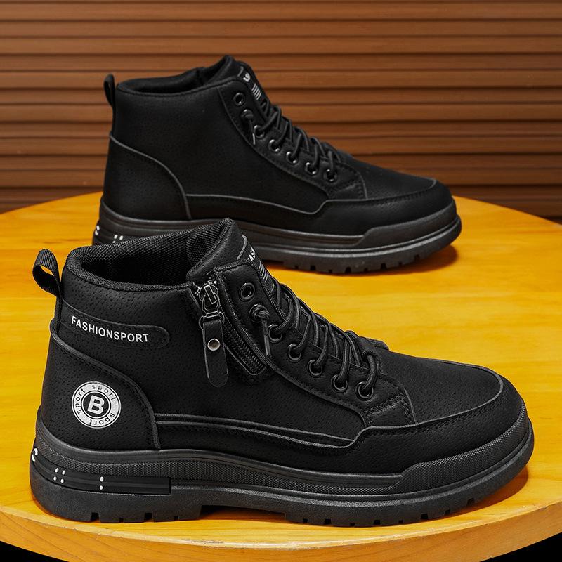 High-top Martin boots men s shoes autumn new breathable tooling shoes trendy versatile non-slip wear-resistant sports shoes men 44 2470₽
