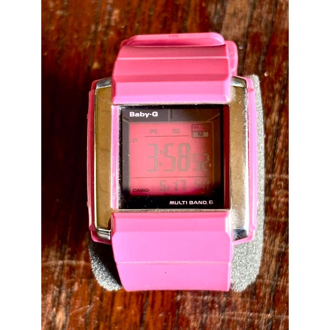 Casio watch Baby-G BGD-1100 radio tough solar pink USED