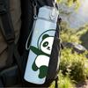 1PC Cute Panda Bear 750ml Color Plastic Sports Water Bottle Leakproof Flip Straw Lid Suitable for Sports Office Home Use