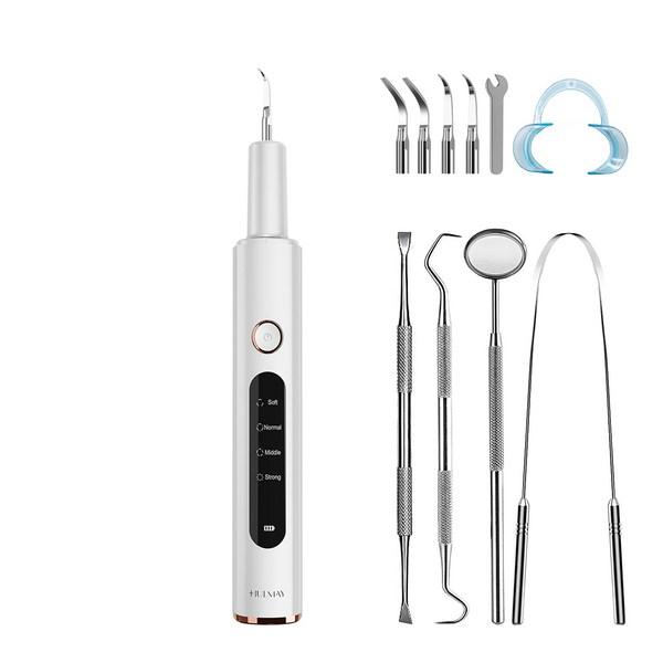 

Hulmay для домашнего ухода за собой, ультразвуковые водонепроницаемые зубы, 4 режима, доставка по стране [M5 белый]