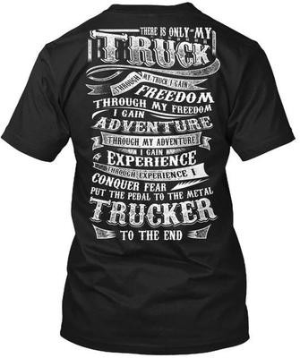 Mijn Truck Trucker T-shirt Gemaakt in de VS Maat S tot 5XL