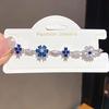 Floral Zircon Copper Ladies Bracelet With Elegant Design For Gift Giving