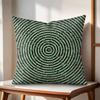 Optical Illusion Circular Radial Cushion Cover Natural Linen Organic Fabric DoubleSided Printing Couch Pillow Covers Home Decor