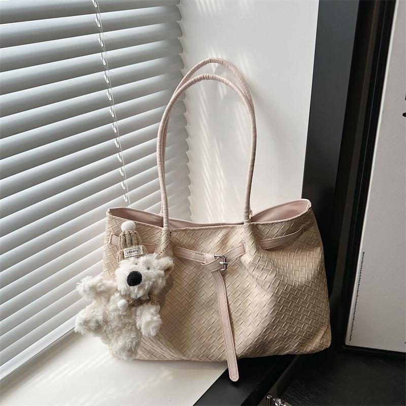 

Модная портативная сумка-тоут большой вместимости для поездок на работу, женская летняя новинка, высококлассная наплечная сумка-подмышка Without pendant розовый