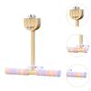 Bird Swing Toy Parrot Playstand Rotating Chewing Birds Toys Wooden Stand Perch for