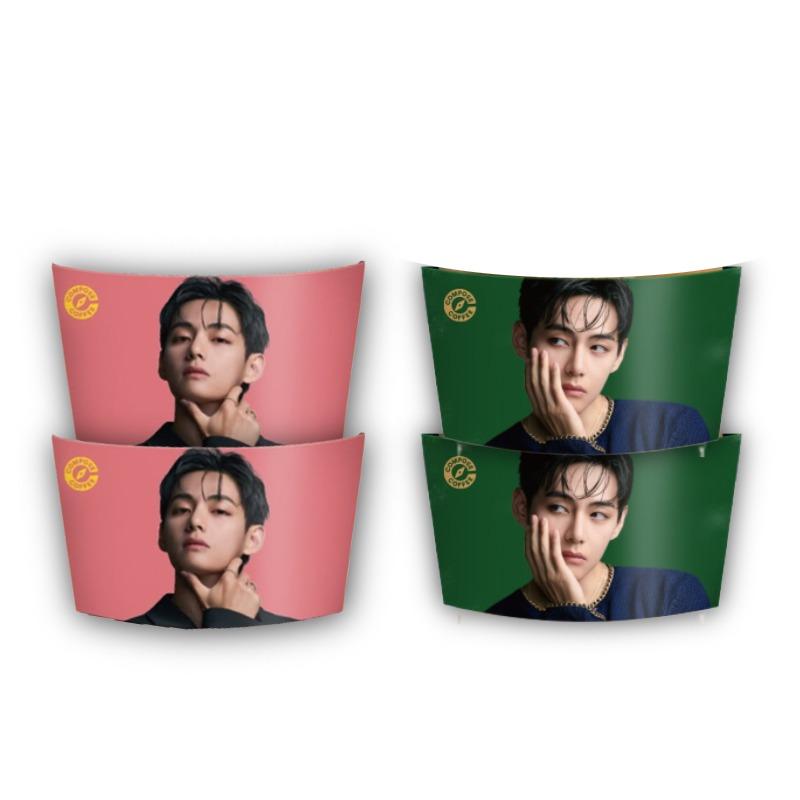 

[2+2 Set] Official BTS V x Compose Coffee Cup Holder - Limited Edition Korea Exclusive Merch for ARMY