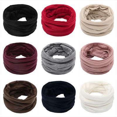Fashion Winter Scarf For Women Children Boy Girl Scarf Thickened Wool Collar Scarves Neck Scarf Cotton Unisex