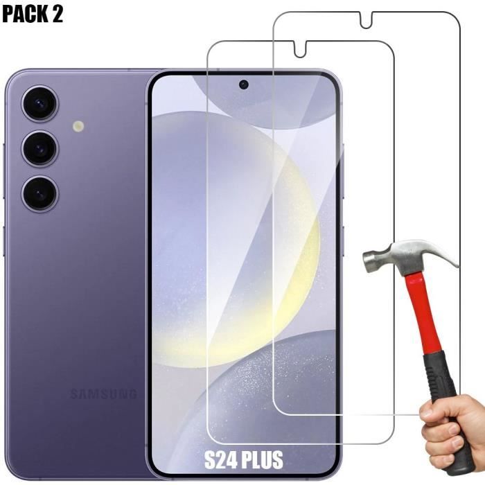 Film de protection en verre trempé - Booling - pour Samsung Galaxy S24 Plus - Lot de 2 - 9H - Ultra Slim 0,18mm