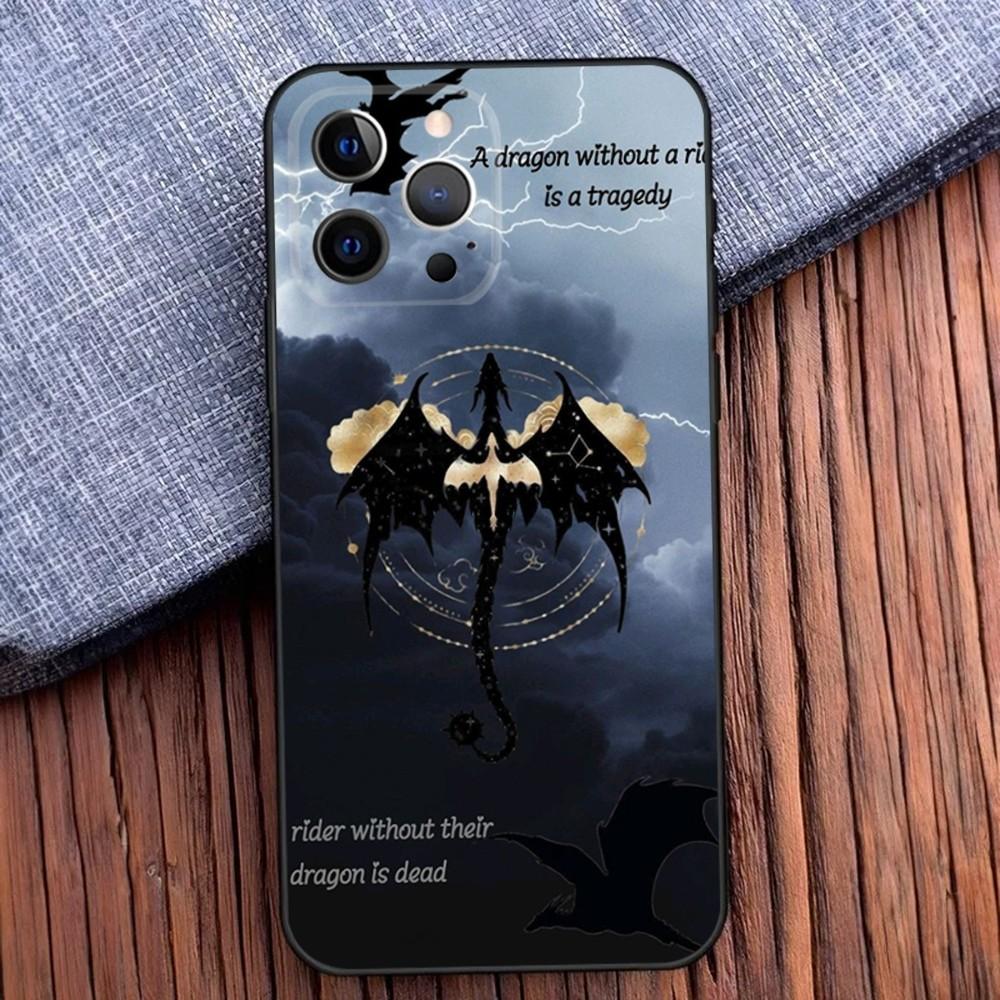 

F-Fourth W-Wing Dragon Phone Case For iPhone 16,15,14,13,12,11,Pro,X,XS,Max,XR,Plus,Mini Soft Black Cover iPhone11