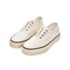 High-quality breathable linen canvas shoes women's 2025 summer new thick-soled gas-eyed lazy shoes one-pedal casual board shoes