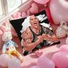 The Rock Face America Dwayne Johnson Cushion Cover Pattern Printed Pillowcase For Living Room Sofa Cushion Cover  Bedroom Decor