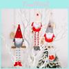 Charming Christmas Hanging Leg Doll With Colorful Hat For Holiday Decorations