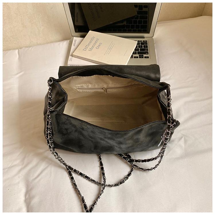 IELGY Large-Capacity Commuter Tote Bag Spring Summer Cross-Body All-Match Chain Shoulder Bag