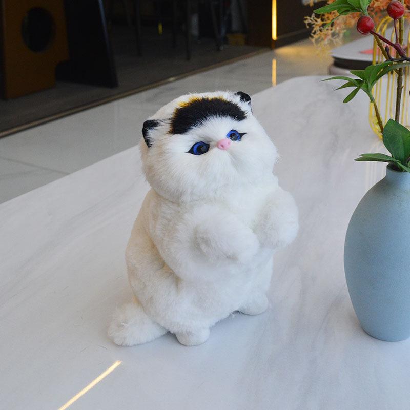 Очаровательная плюшевая кошка с мяуканьем - Идеальный подарок на день рождения ребенка