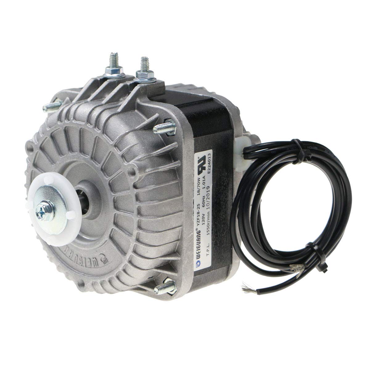 

Shade Pole Motor, 110V-120V 60Hz, 1.01A, 18W, AC Fan Motor for Small Ventilation, Refrigeration, Radiator, and Evaporator (YZF18-25)