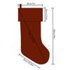 Velvets Xmas Stocking With Large Decorative Bows Versatile Stockingc Reusable Present Bag Holiday Party Favor