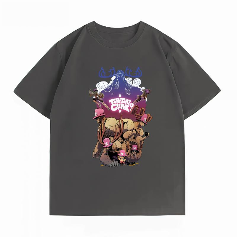 Unisexs Clothing New 100 Cotton Summer TShirt One Piece Unisexs TShirt Chopper Print Casual Unisexs TShirt