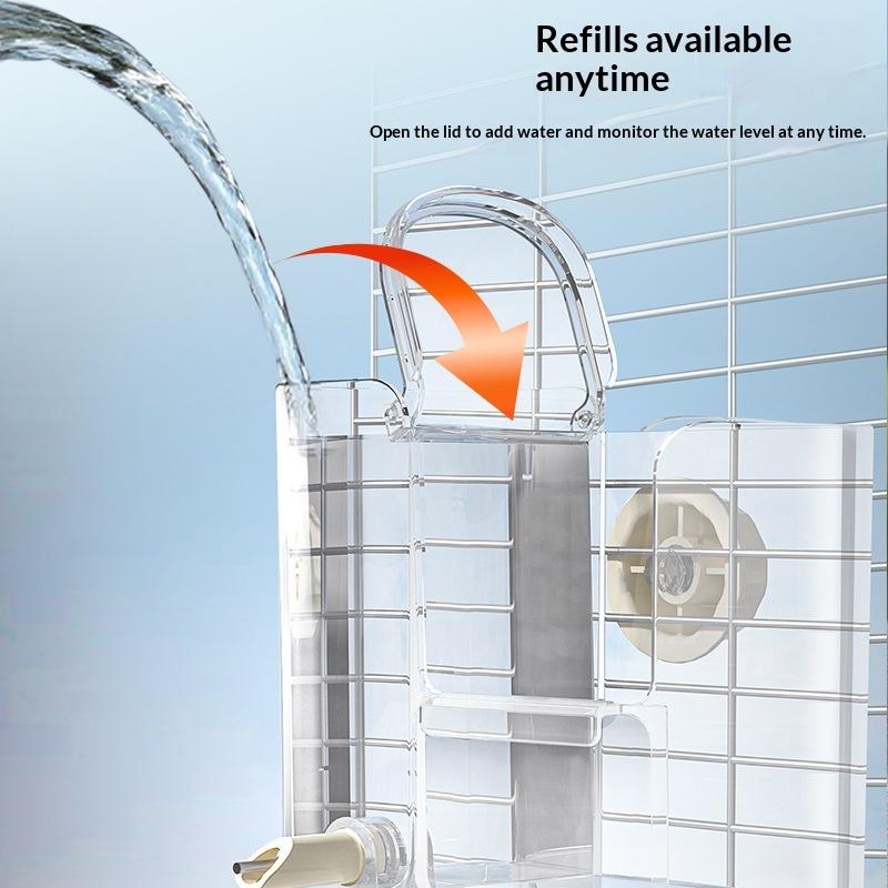 Automatic Bird Feeder Clear Sturdy Bird Automatic Feeding Water Supply Budgies Birds Cockatiel Lovebirds Cage Accessories