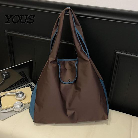 Foldable Eco Friendly Bags Large Capacity Shopping Bag, Lightweight Reusable Grocery Tote, Water Resistant Travel Organizers Polyester Storage Bag for