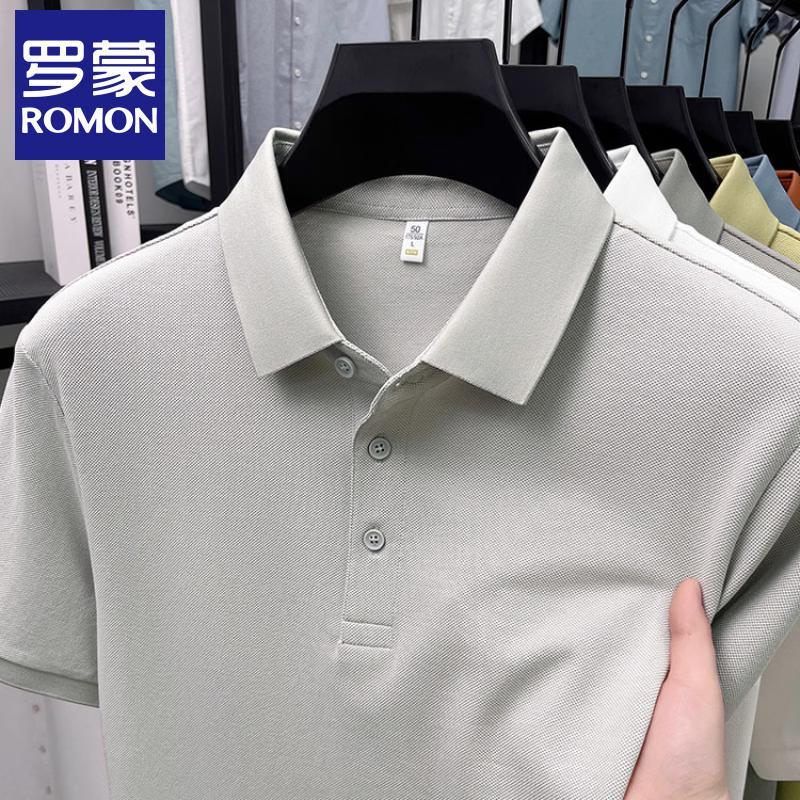 Luomeng Men s Ice Silk Polo Shirt 2XL