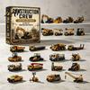 Miniature Locomotive Models 24-Day Train Advent Calendar Countdown Box with Mini Vehicle Collectible Model Railway Accessories Figures 2D