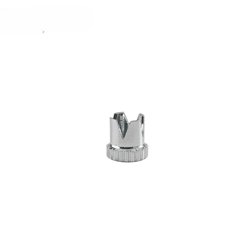 Airbrush Nozzle Needle Cap Accessories Normal/Crown/Tomahawk/Splatter Replacement Tool 5 Different Nozzle Cover Cap for Airbrush