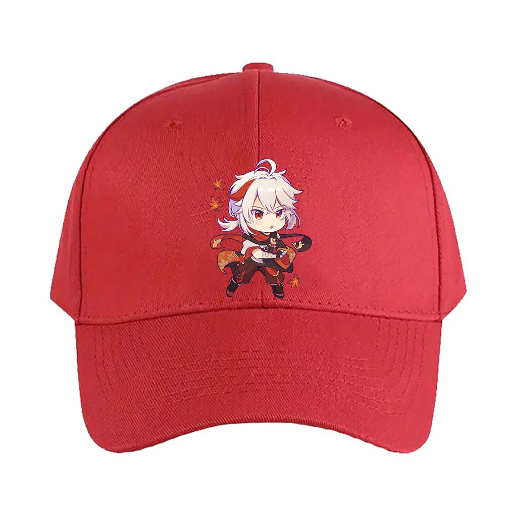 Genshin Impact Kazuha Chibi Cap Summer Woman Man Adult Casual Fashion Casual Adjustable Fishing Hat Sun Hat