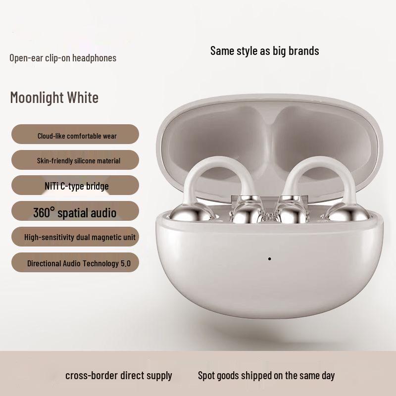 Bluetooth-Kopfhörer S6: Bequemes, Langanhaltendes Clip-On In-Ear-Design für Huawei-Nutzer