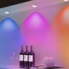 RGB LED Cabinet Light Magnetic Rechargeable Spotlight Remote Control Dimmable Wardrobe Display Case Lamp Type-C Charging