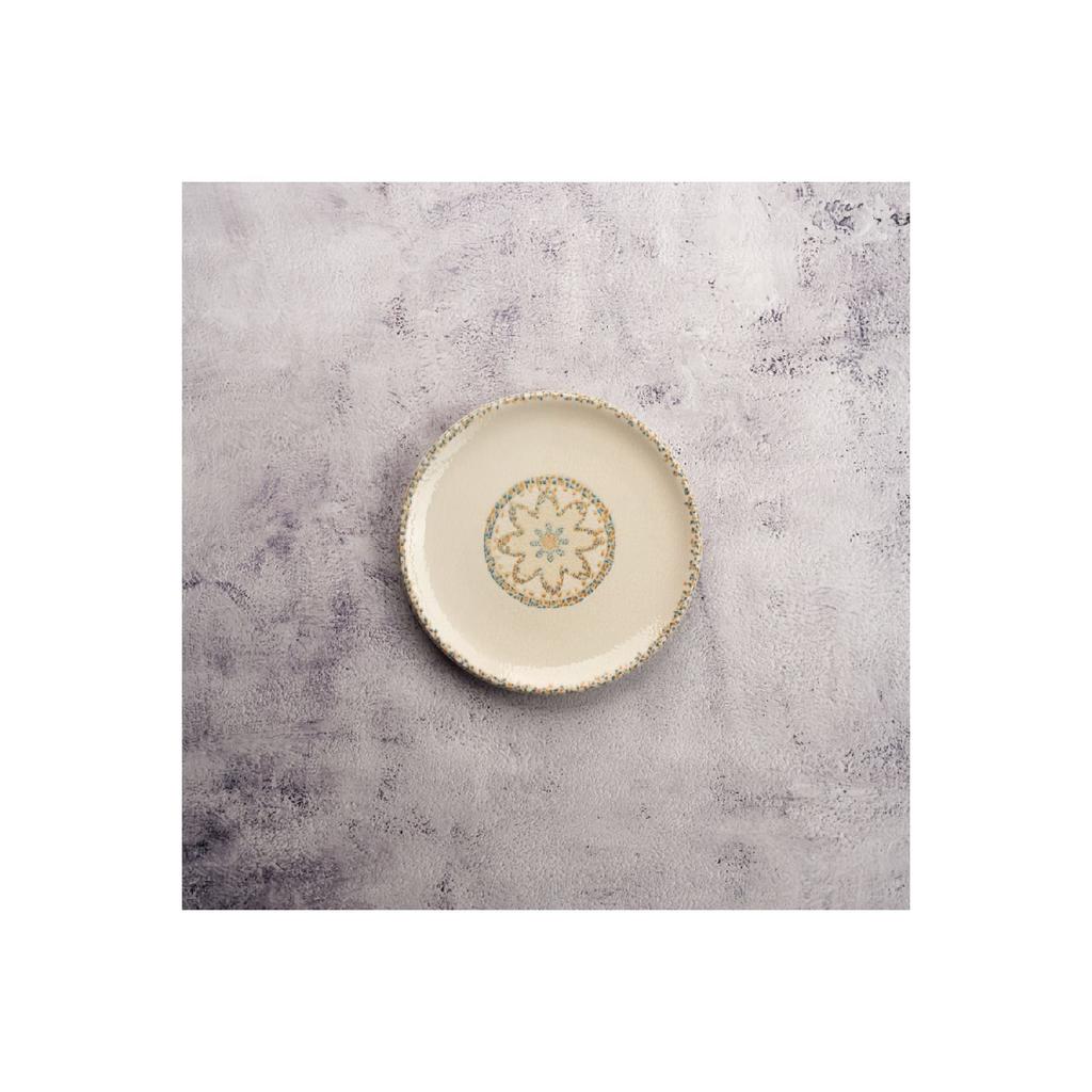 Tinta Tessera 48 Pieces White Mosaic Patterned Casual - Guest Porcelain Dinner Set For 12 People