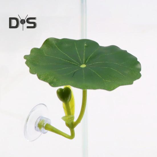 5 Pcs Betta Fish Leaf Pad with Suction Cup Plastic Plants Resting Hammock Fish Tank Accessories Aquarium Decor for Natural Habitat Spawning Breeding