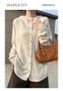 Pure Wool Women's Autumn/Winter 2024 Round Neck Hooded Button-Up Knit Cardigan Sweater Coat