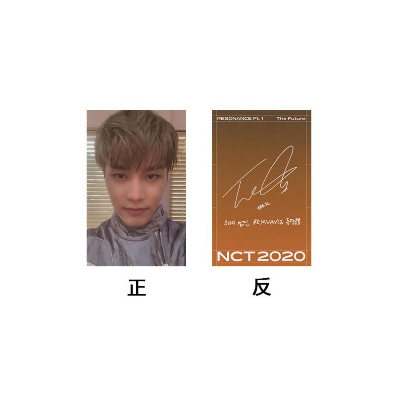NCT 2020 [ RESONANCE Pt. 1] Dieselbe selbstgemachte kleine Karte signierte kleine Karte Orange Version
