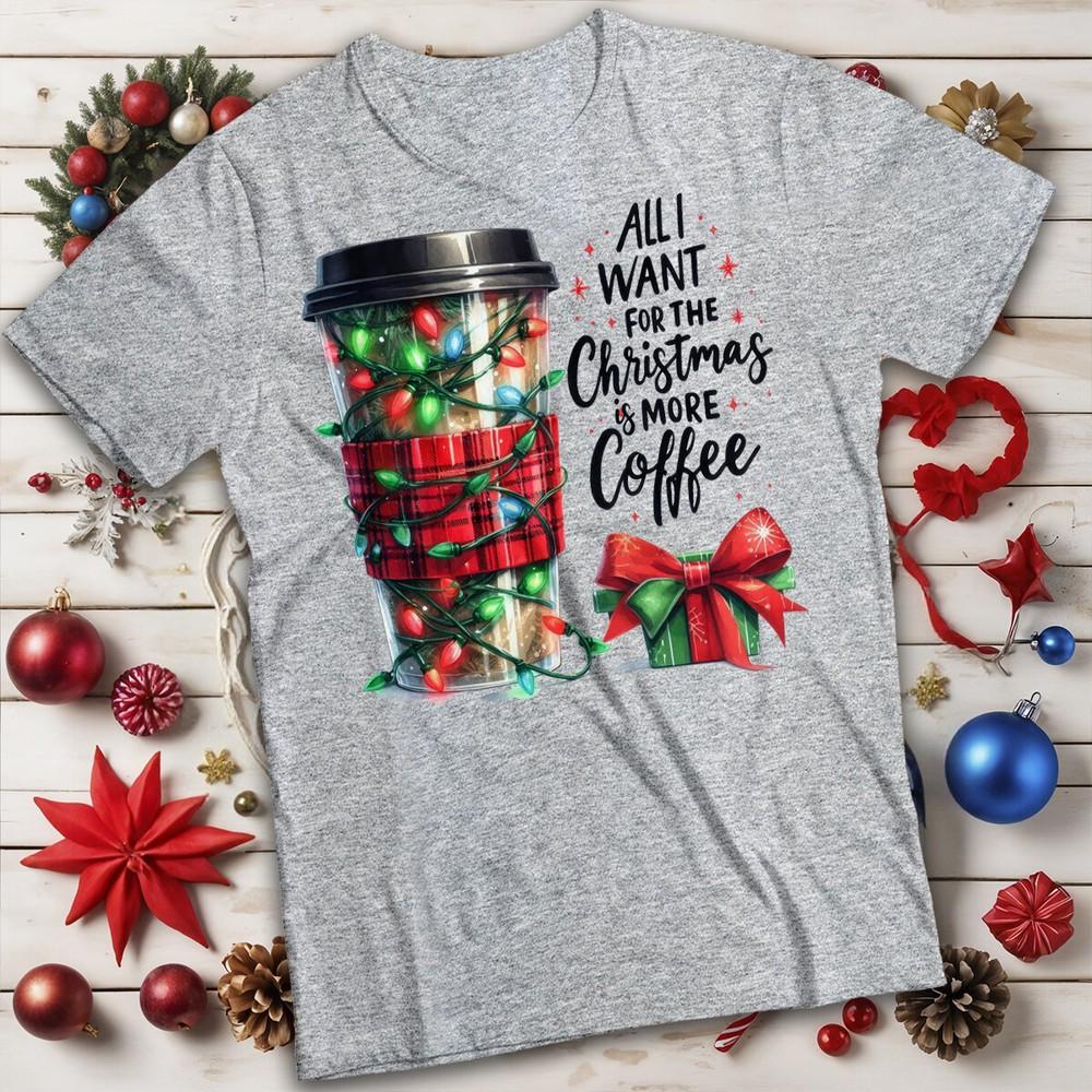 Unisexs and Unisexs Christmas Lights Coffee TShirt Tee for Adults MC