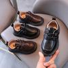Kinder Herbst Lederschuhe Lässig Freizeit Schule Jungen Mädchen Einzelschuh Größe 21-30 Kleinkind Schwarz Braun Runde Zehe Kinderschuh