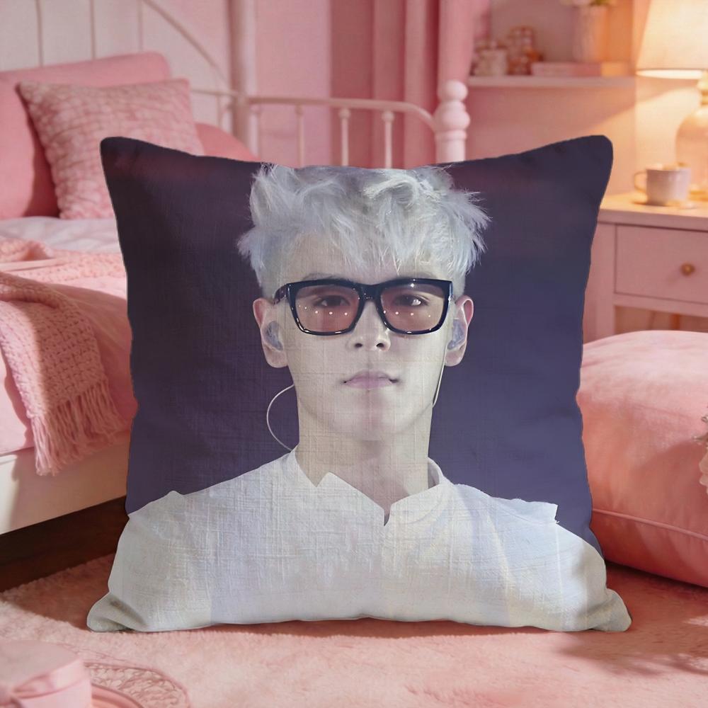 TTOPs Singer Hot Music Cushion Cover Premium Comfort Reversible Pillow Cove Two In One Design For Any Room  Car Interior