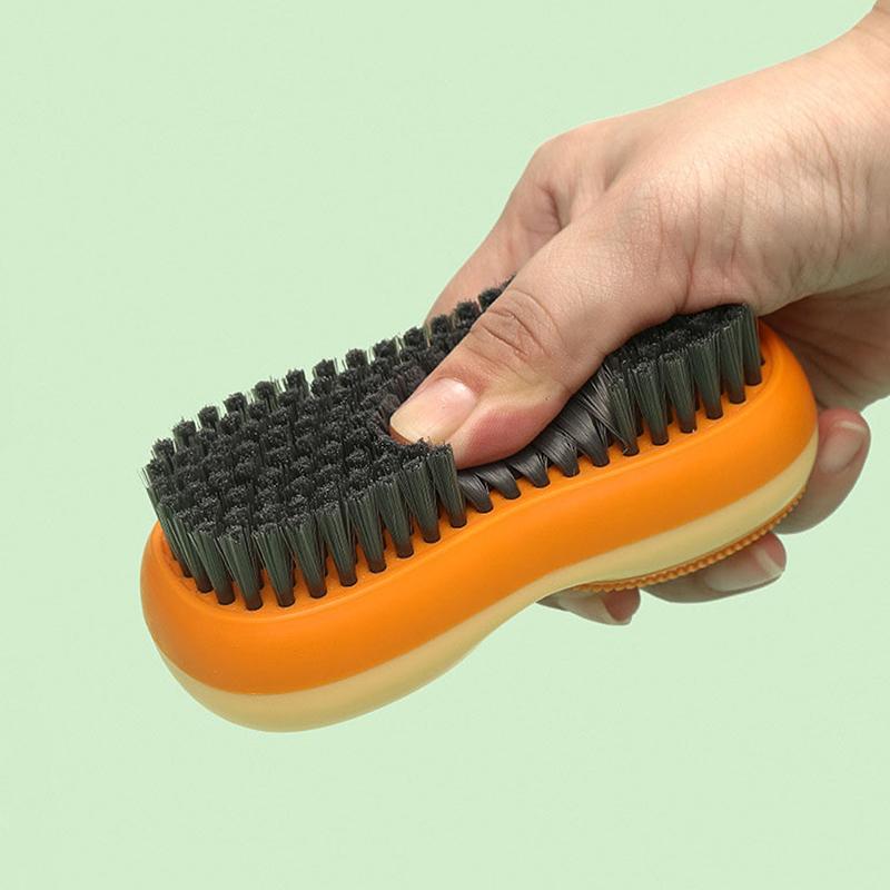 Creative Color Contrast Washing Brush Double-Sided Bristles Multi-Functional Soft Rubber Underwear Cleaning Brush