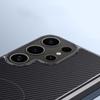 Carbon Fiber Texture Soft Magnetic Phone Case For Samsung S25 Ultra S24 Plus S23 TPU Hybrid Silicone Shockproof Slim Wireless Charge Cover