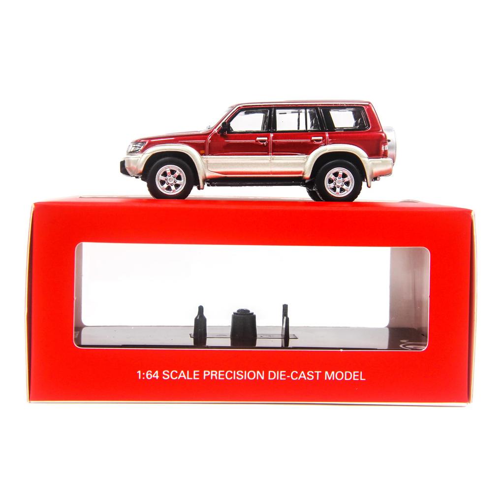 PAUDI MODEL Maßstab Diecast Nissan Patrol Y61 1998 Modell rot 1/64 Auto,