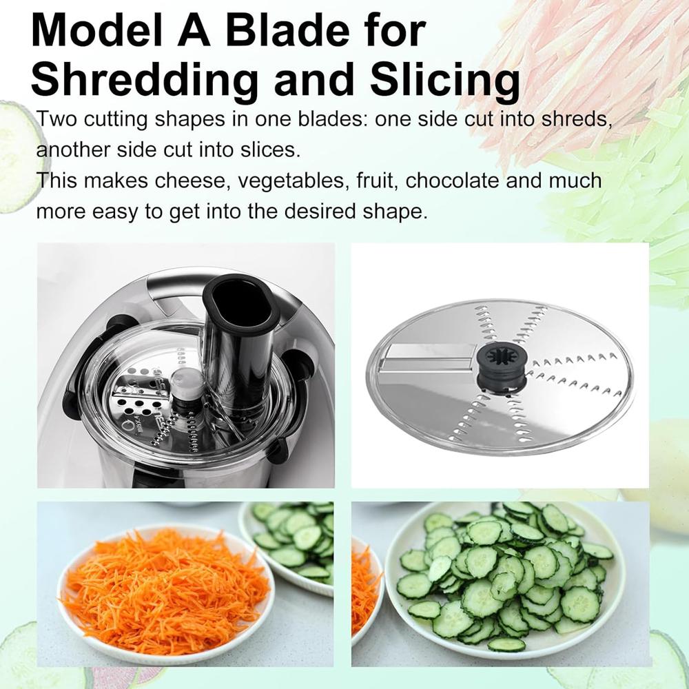 Affettatrice per Mixer Verdure Thermomixer Accessori per Taglio per Thermomix TM5 TM6 Taglio Multifunzionale Cucina Thermomix TM6