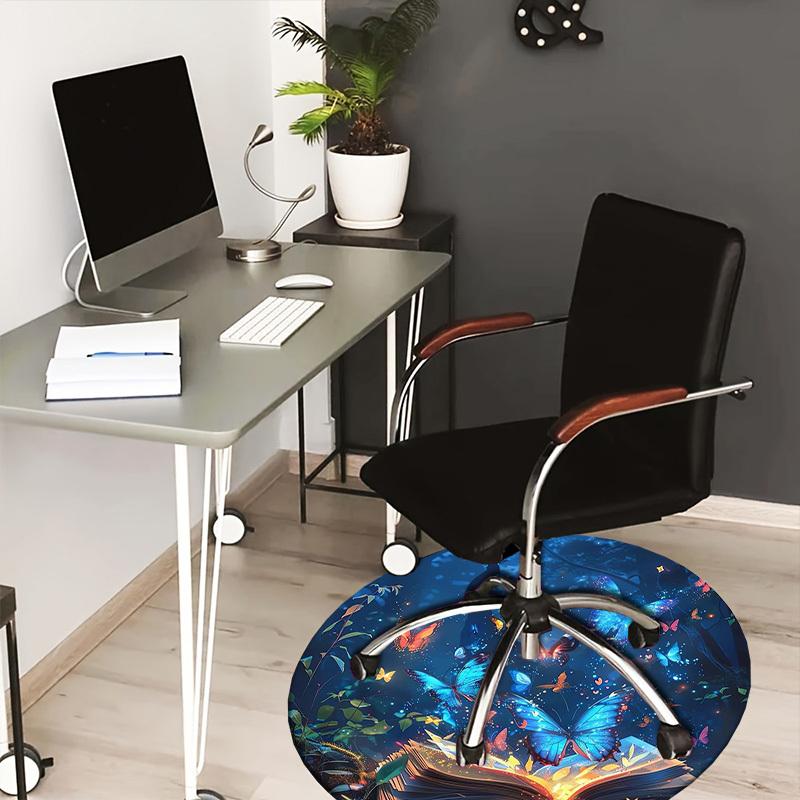 

1pc Office Carpet Chair Mats Magical Butterfly Book Perfect for Decorating Office Chairss, Or Bedrooms.YDT569 80cm by 80cm