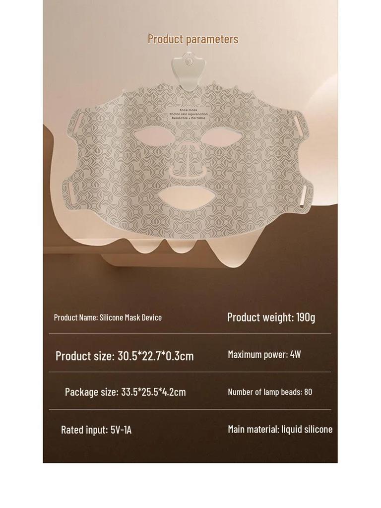 Siebenfarbige LED-Photon-Gesichtsverjüngungsmaske - Für den Heimgebrauch