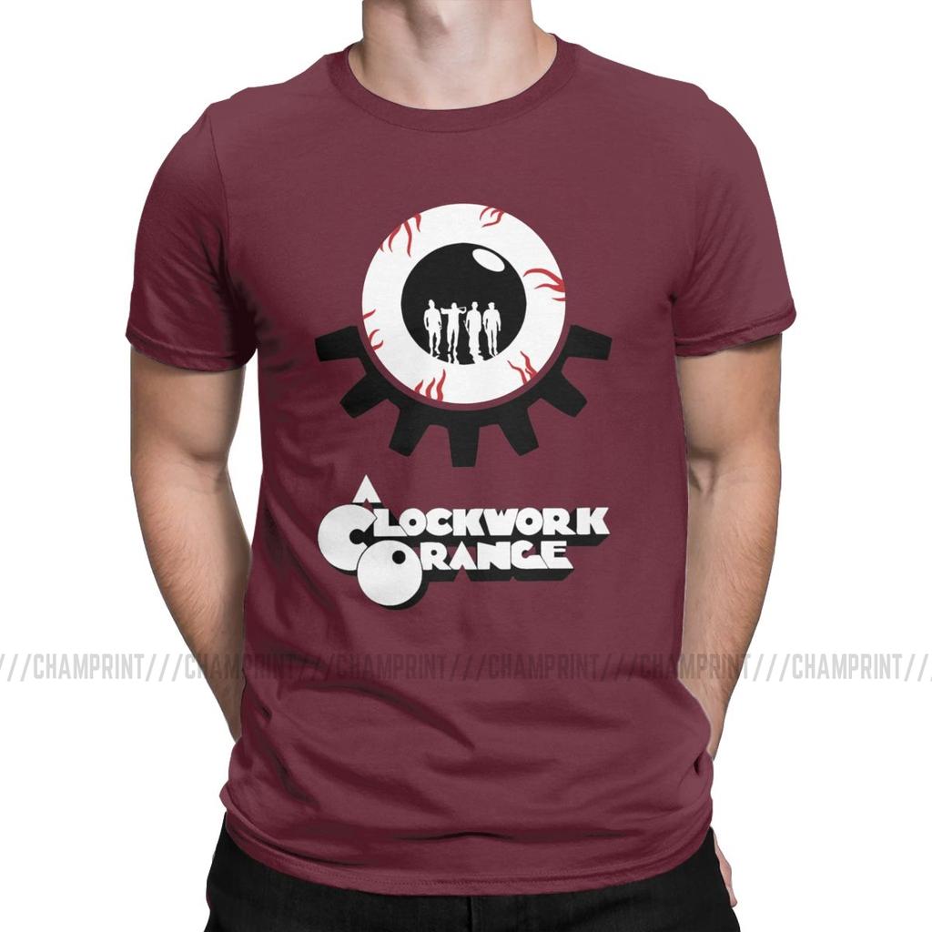Vintage A Clockwork Orange T Shirt For Men O Neck 100 Cotton T Shirt Kubrick