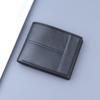 New PU Leather Men's Short Wallet Black Coffee Large Capacity Multiple Pockets Two-fold Retro Coin Purse Men Women