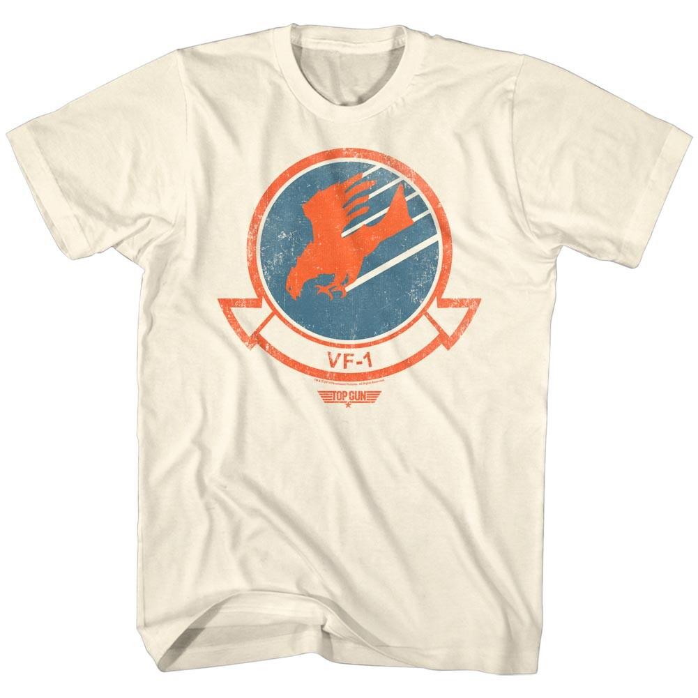 Top Gun Movie VF-1 Thunderbird Squadron Badge Logo Men T Shirt XXXL